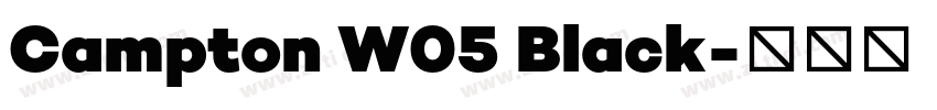 Campton W05 Black字体转换